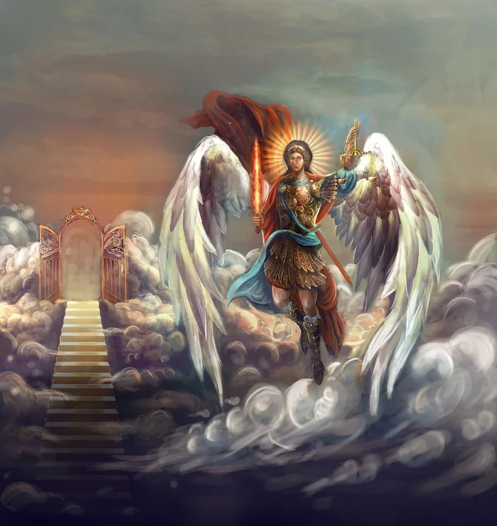 Arcangel Miguel con alas